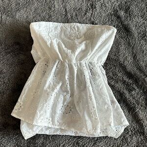 Strapless…tie back top size L